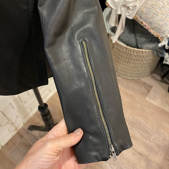 Black Theory Phelan New Ford Leather Jacket, Large - Picture 9 of 15